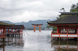 View of the Itsukushima Shrine